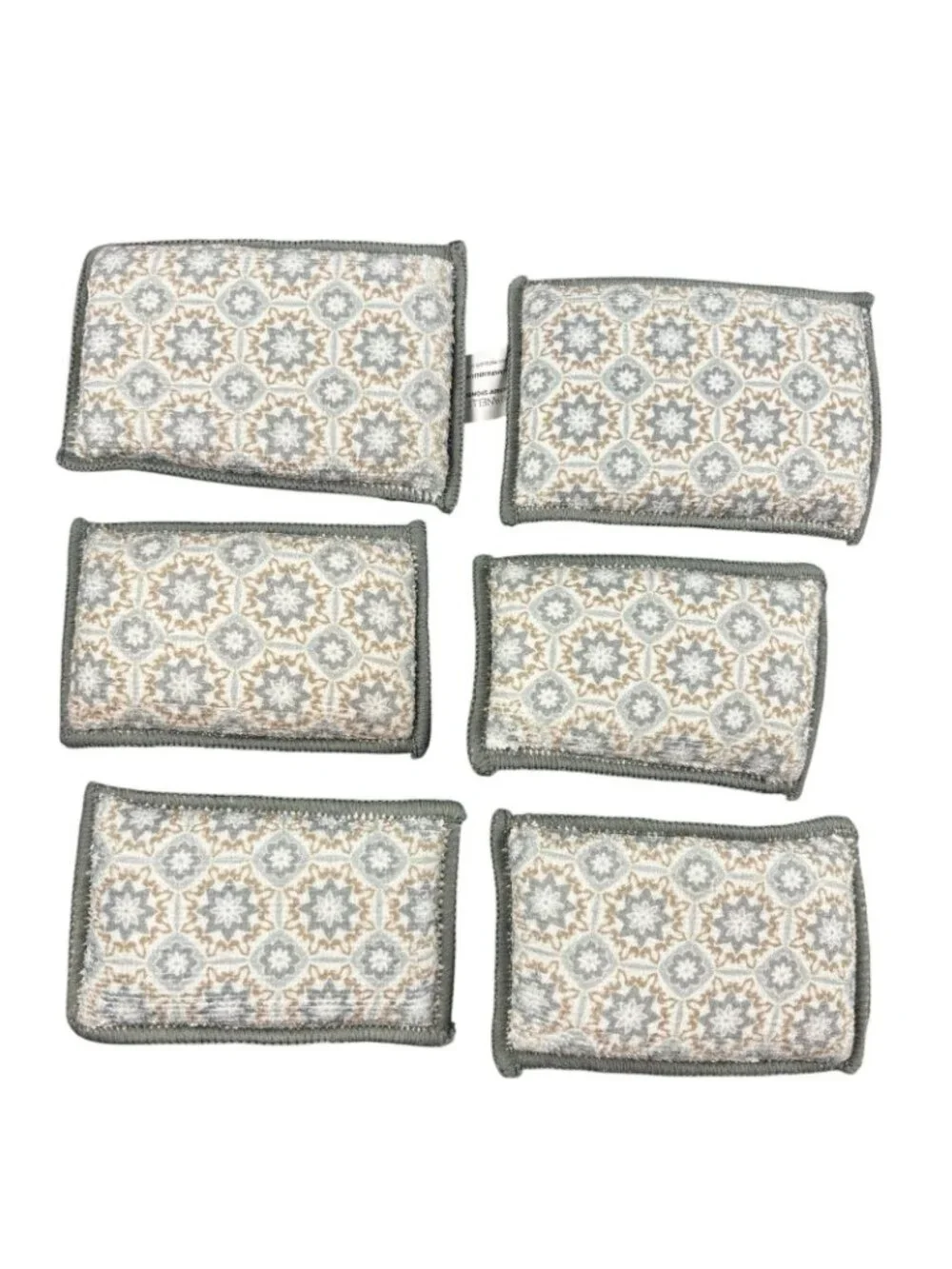Campanelli 10 Pcs Diamond Fiber Scrubbing Sponge Cleaning Set w Drying Mats NEW